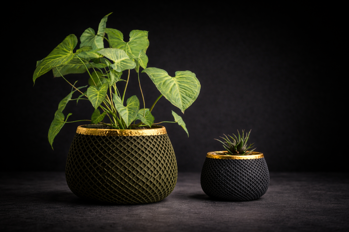 Zen Amber Planter – Premium Minimal Accent Vase