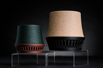 Crimson Luxe Planter - Bold Modern Statement Vase